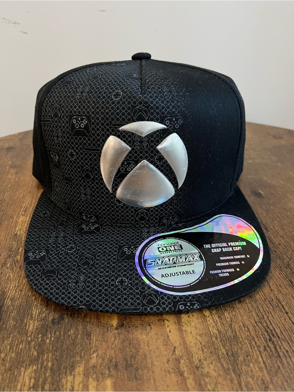 Xbox Official Gear Black Snapback Hat NWT Adjustable Cap